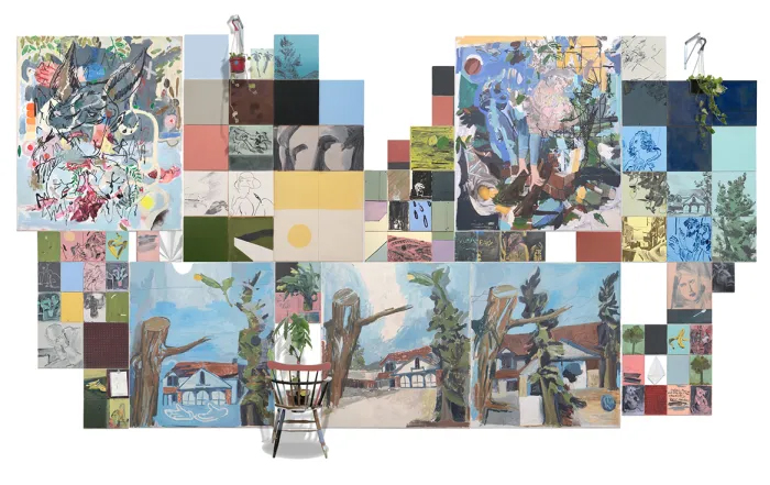 Big House (digital mock-up used for the exhibition postcard), 2018.